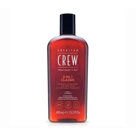 [2626] 3 EN 1 CLASIC 450ML CHAMPU/ ACON/ GEL- AMERICAN CREW