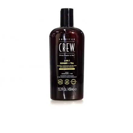 3 EN 1 ENERGIZING 450ML CHAMPU/ ACON/ GEL  - AMERICAN CREW