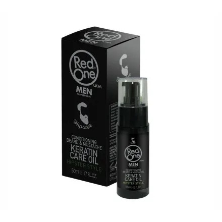 ACEITE BARBA & BIGOTE KERATINA 50ML - RED ONE