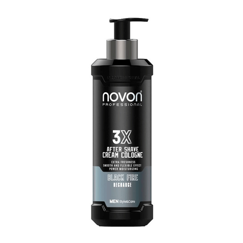 [26061] AFTER SHAVE CREAM & COLOGNE BLACK FIRE 400ML - NOVON