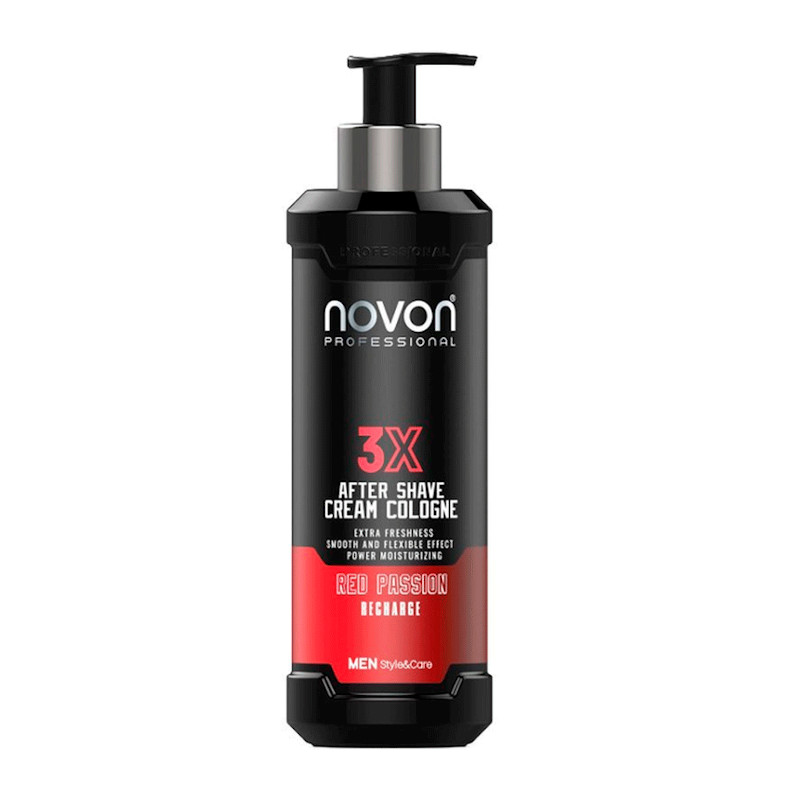 AFTER SHAVE CREAM & COLOGNE RED PASSION 400ML - NOVON