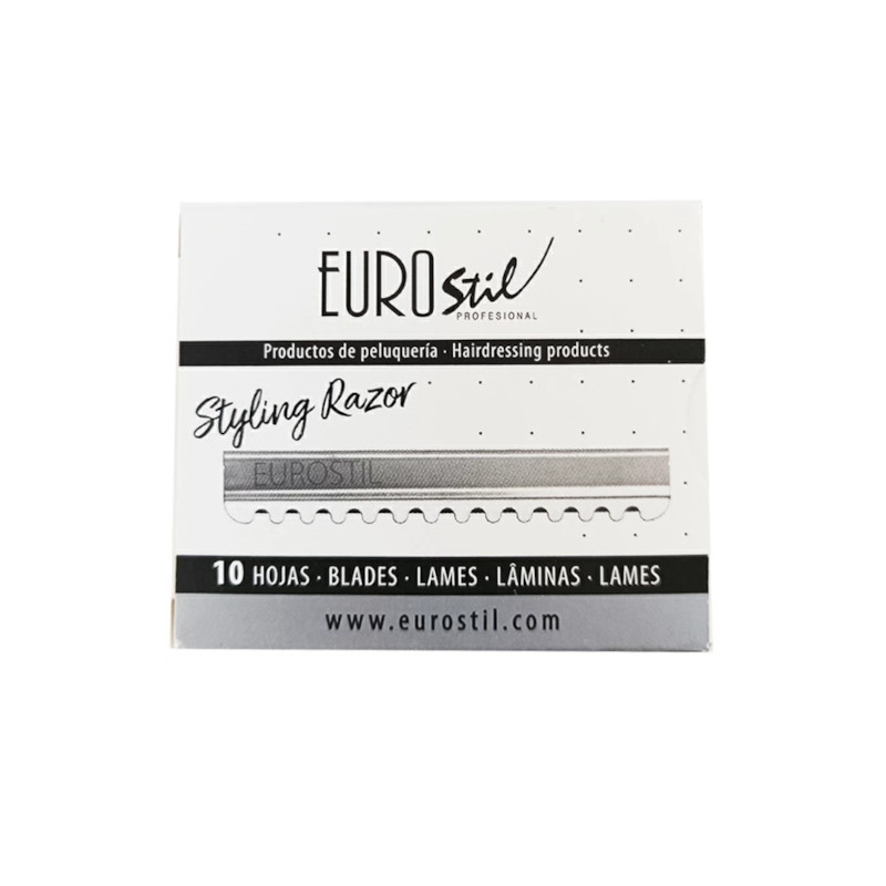 [07123] CAJA 10 CUCHILLAS NAVAJA STYLING RAZOR - EUROSTIL