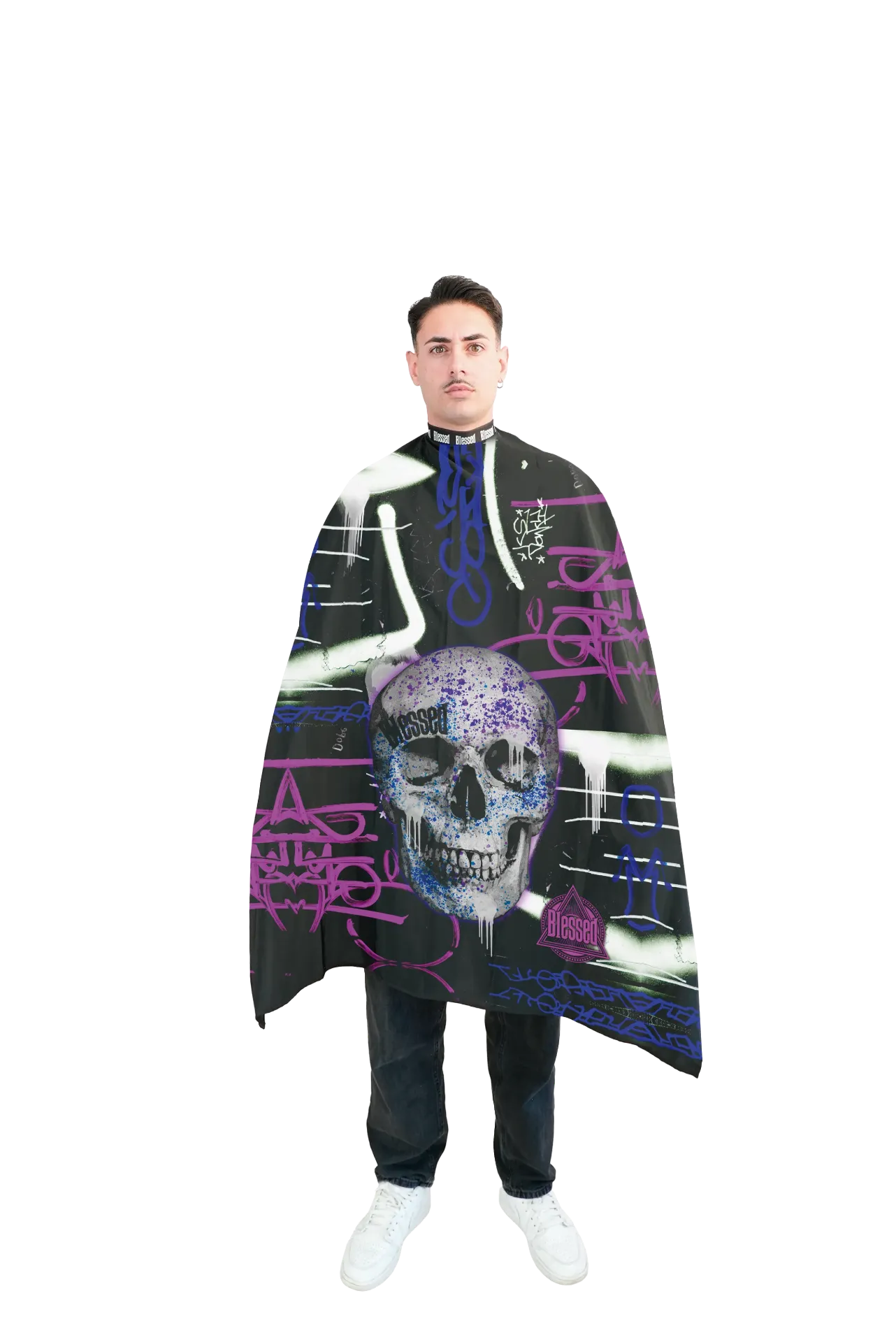 [09188] CAPA CORTE PURPLE SKULL - BLESSED