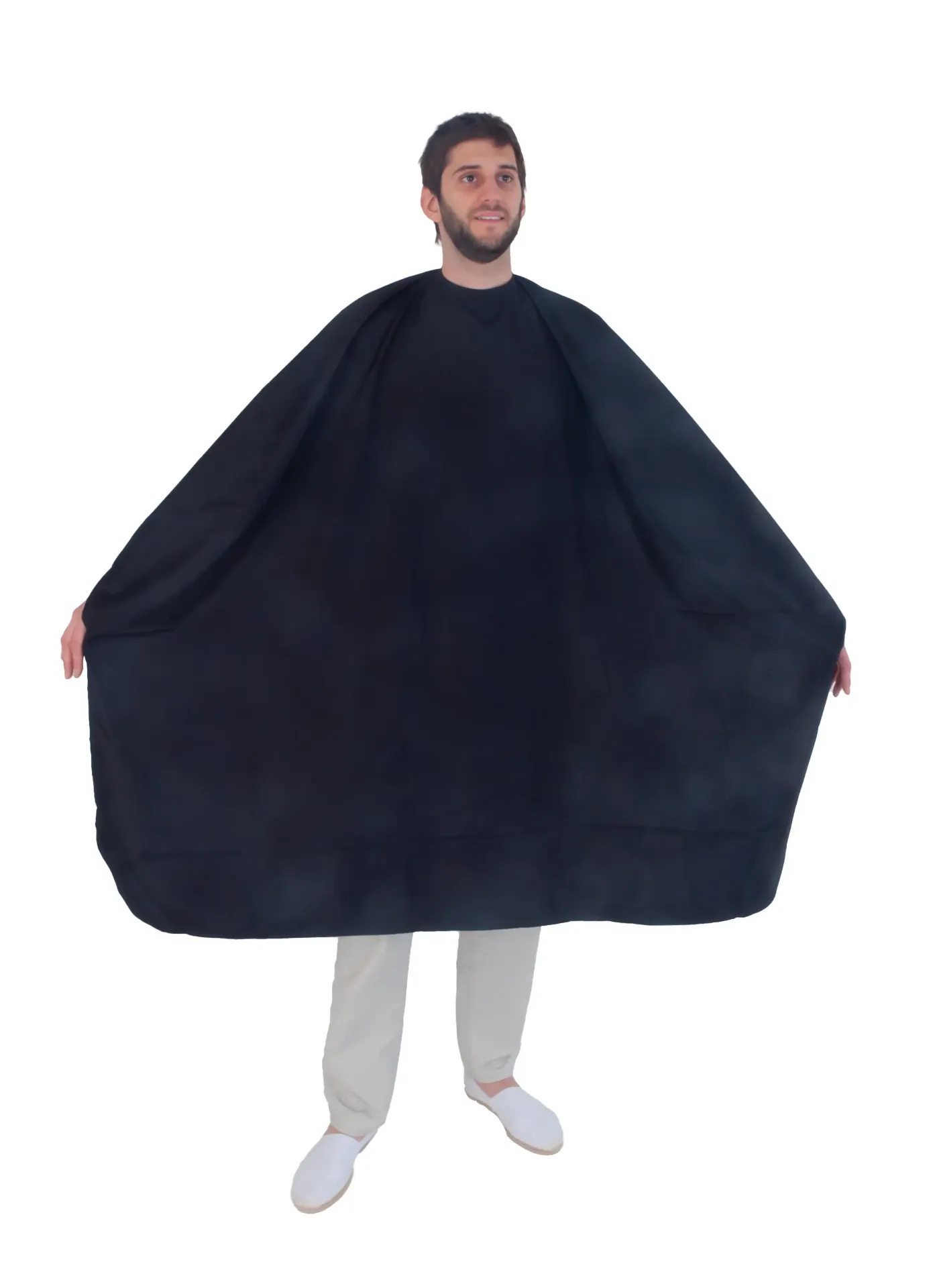 [06989] CAPA NEGRA PELUQUERIA 145X160 CM - EUROSTIL