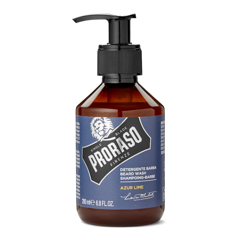 [21192] CHAMPU PARA BARBA CITRICO AZUL LIMA 200ML - PRORASO