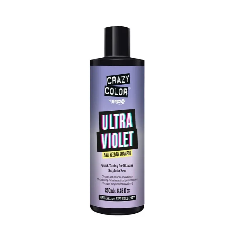 CHAMPU ULTRAVIOLET NO YELLOW 250ML - CRAZY COLOR