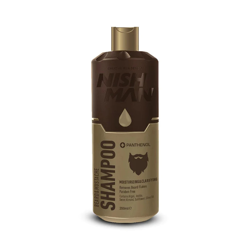 [NMN-142-SHA] CHAMPÚ BARBA & BIGOTE ARGÁN 200ml - NISHMAN