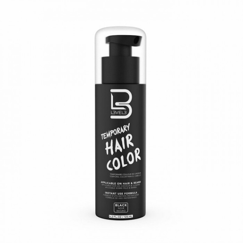 [40507] COLOR TEMPORAL NEGRO BARBA & PELO 125ML - L3VEL3