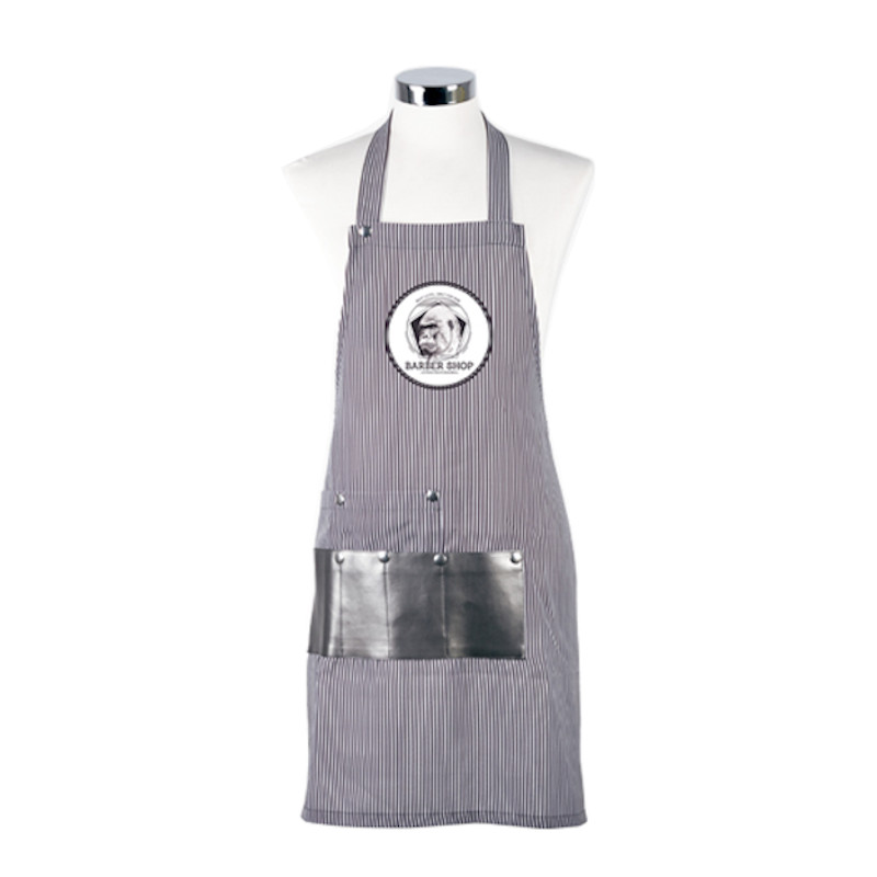 [24536] DELANTAL BARBER GORILLA CIERRE CORCHETE - BIFULL