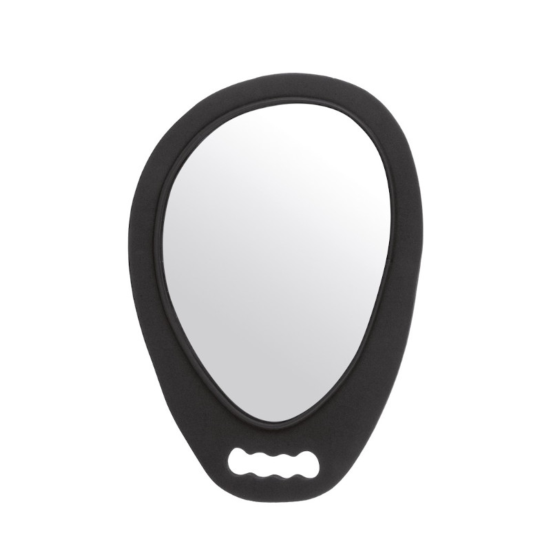 [02170] ESPEJO NEGRO CON FORRO Y ASAS DE GOMA - EUROSTIL