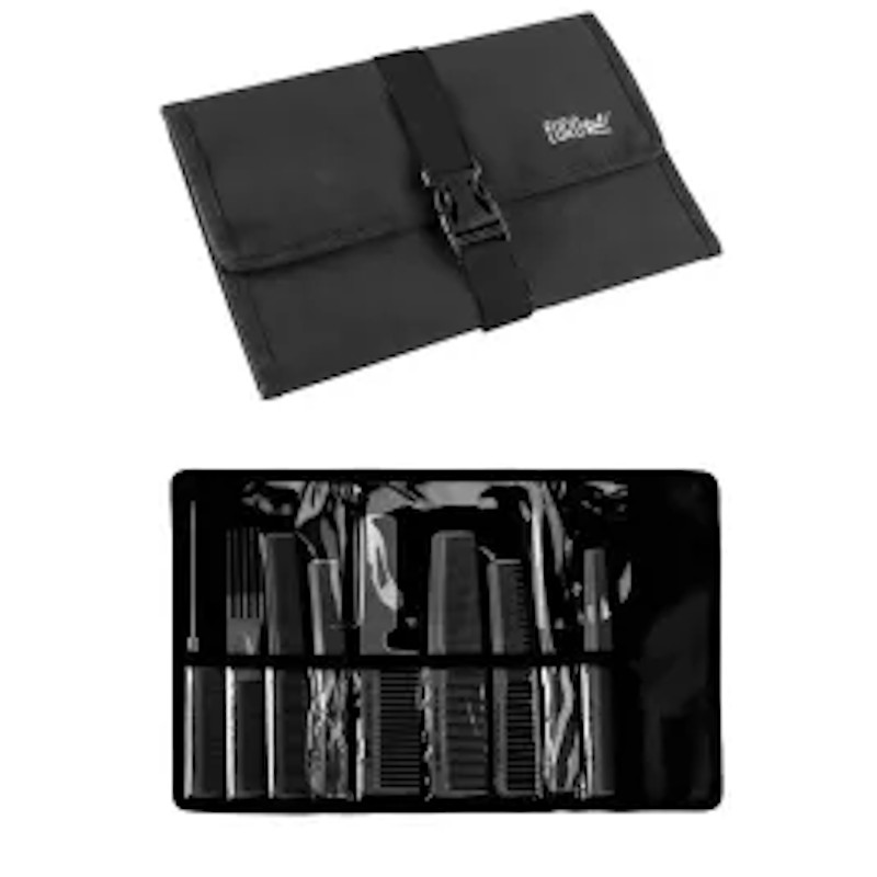 [03928] ESTUCHE PROFESIONAL 9 PEINES NEGROS - EUROSTIL