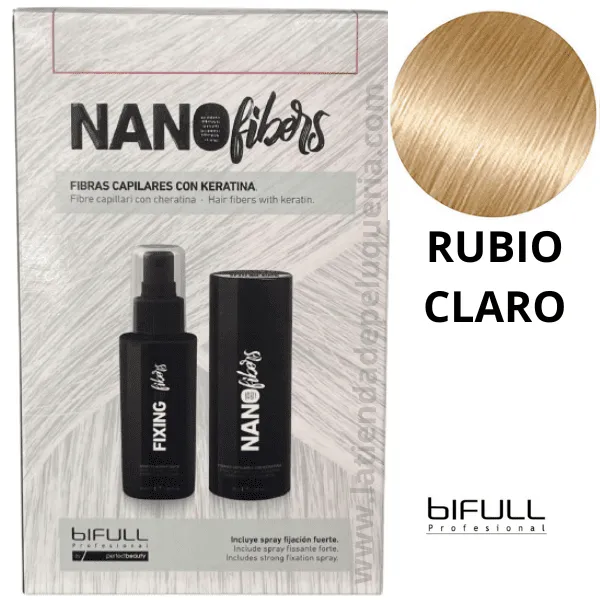 [24169] FIBRA CAPILAR RUBIO CLARO + FIJADOR - BIFULL