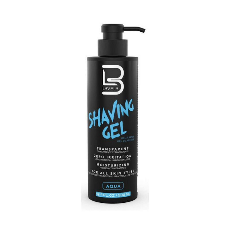 [41020] GEL AFEITADO 500ML AQUA - L3VEL3