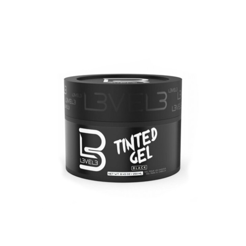 GEL FIJADOR CON COLOR NEGRO 250ML - L3VEL3