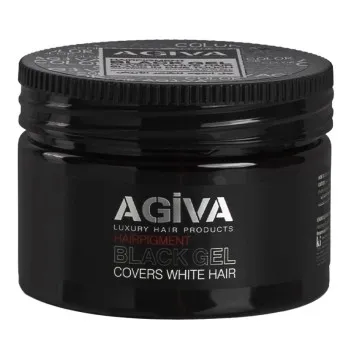 [28621] GOMINA HAIRPIGMENT BLACK GEL 250ML - AGIVA