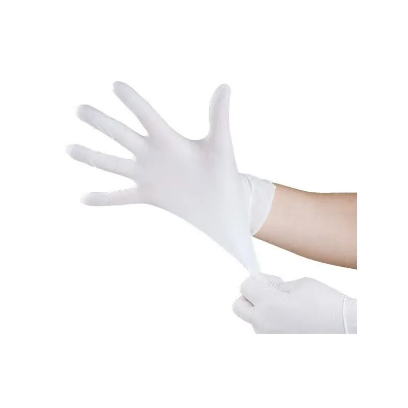 [35778] 100 GUANTES LATEX BIFULL 5 GRAMOS COLOR BLANCO CALIDAD AQL 1.5 / TALLA L - BIFULL