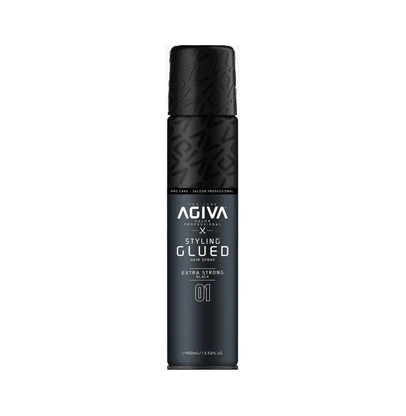 [35136] LACA STYLING GLUED EXTRA STRONG BLACK 400 ML - AGIVA