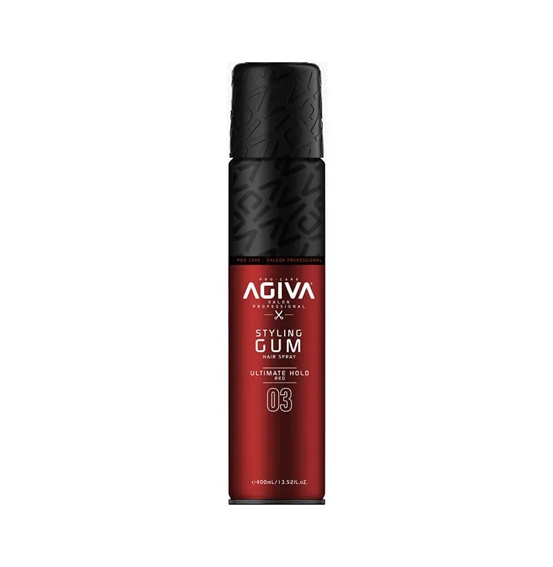 [35868] LACA STYLING GUM ULTIMATED HOLD RED 400 ML - AGIVA
