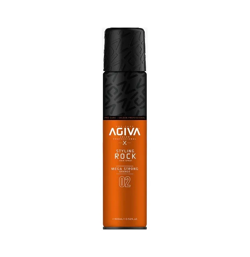 [35137] LACA STYLING ROCK MEGA STRONG ORANGE 400 ML - AGIVA