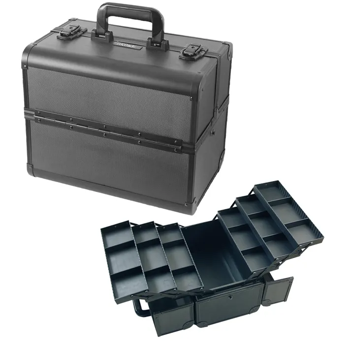 [02925] MALETA PVC ALUMINIO NEGRA 36X24X29,5 - EUROSTIL