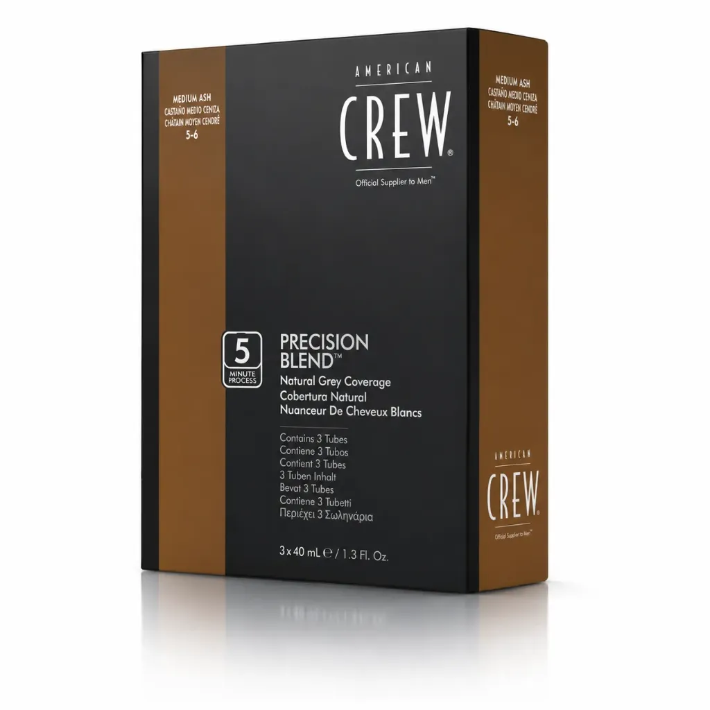 MEZCLA COBERTURA CENIZA MEDIA 5-6 40ML - AMERICAN CREW