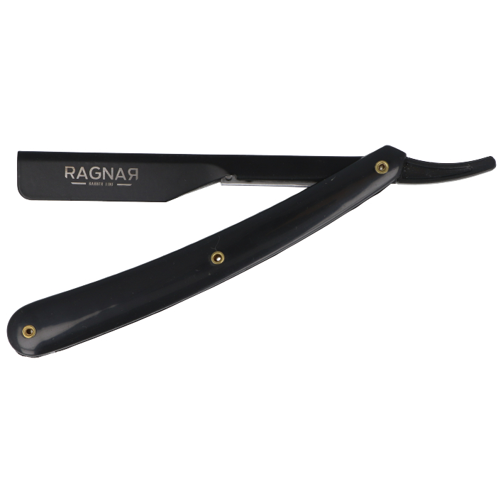 [06435] NAVAJA AFEITAR NEGRA MANGO PLASTICO - RAGNAR