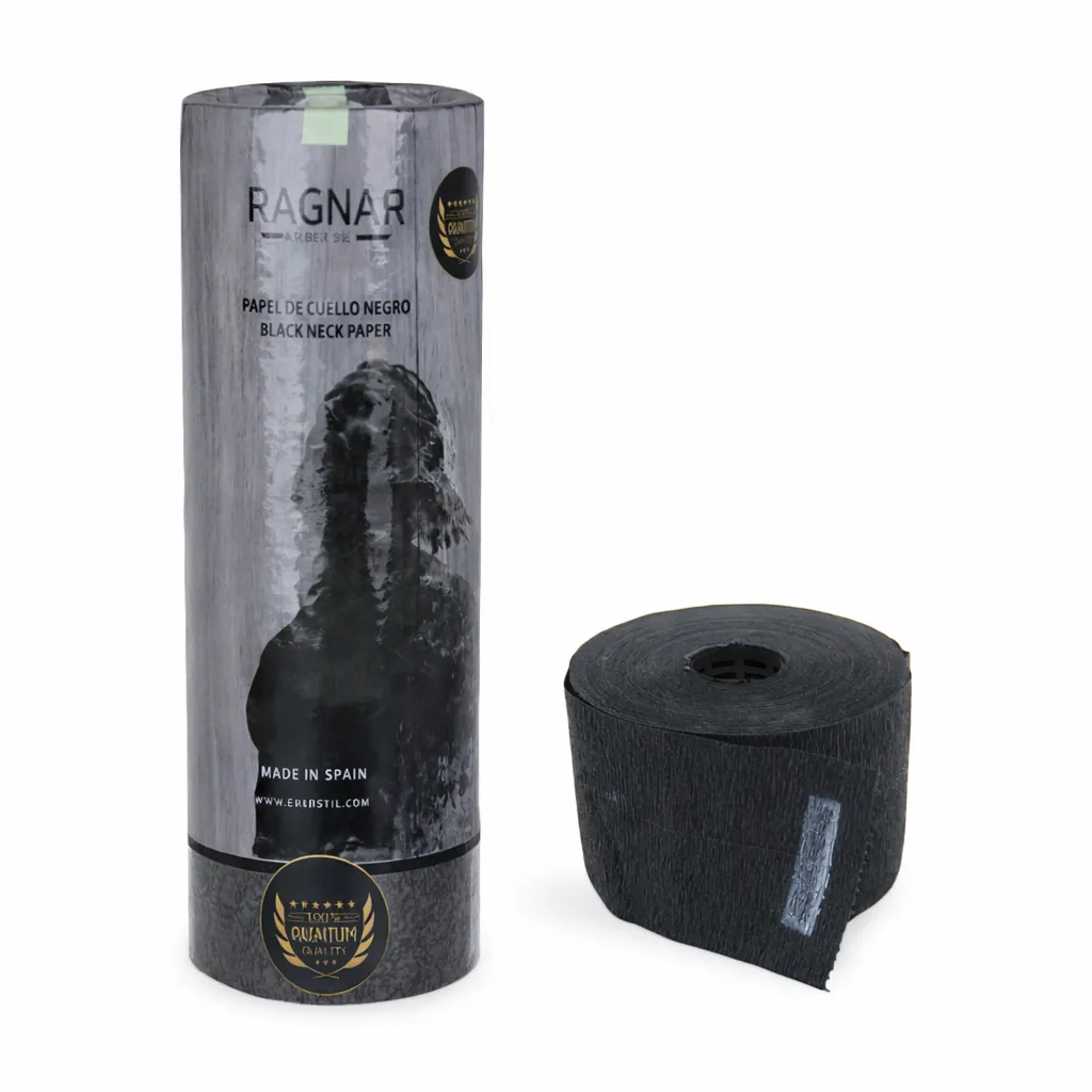 [06596] PACK 5 ROLLOS PAPEL NEGRO - BARBER LINE