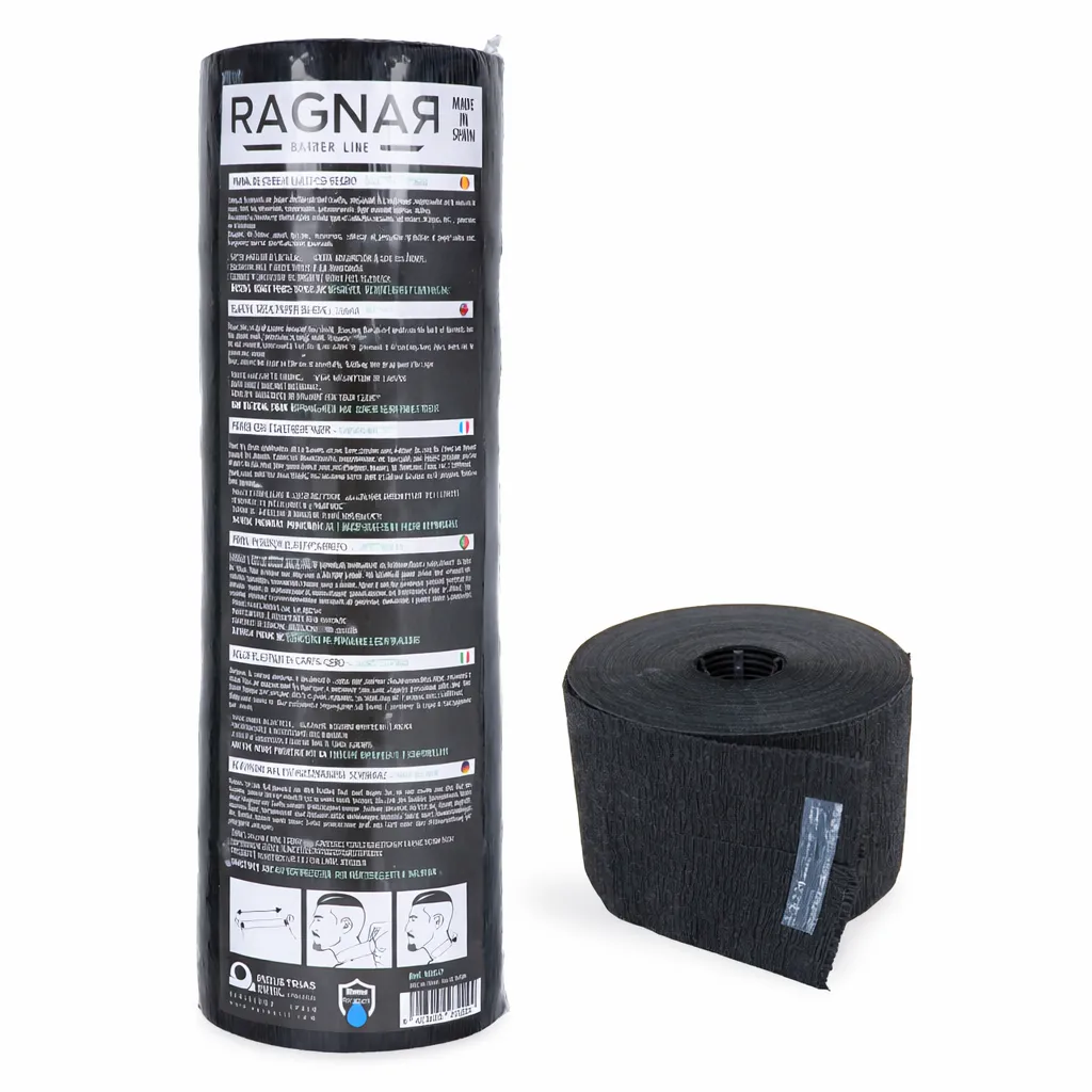 [06927] PAPEL DE CUELLO NEGRO 5 ROLLOS - RAGNAR