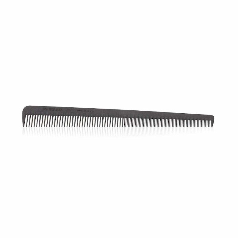 [02215] PEINE CARBON ESPECIAL PELUQUERO 18CM NEGRO - EUROSTIL