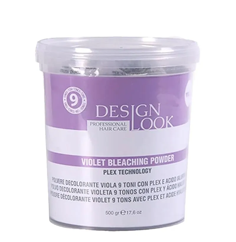 [33596] POLVO DECOLORANTE VIOLETA CON PLEX 9 TONOS 500GR - DESIGN LOOK