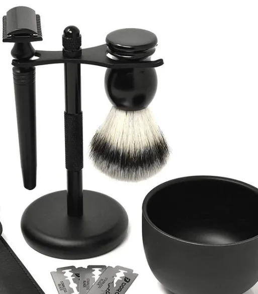 [NH-01] SET AFEITADO BROCHA, SOPORTE, JABÓN Y JABONERA - CUTTHOR