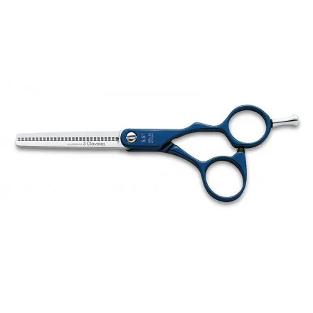 [38016] TIJERA DURALUMINIO AZUL ES 28 5.5" D - 3 CLAVELES
