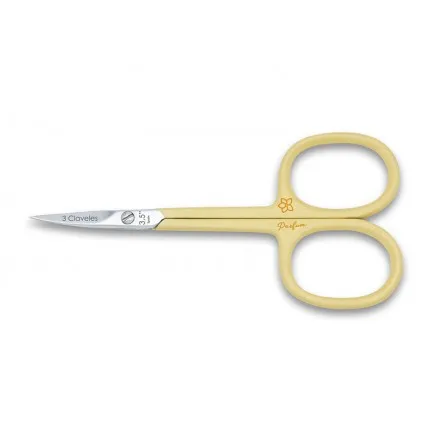 [80565] TIJERA MANICURA CURVA PARFUM JAZMIN - 3 CLAVELES