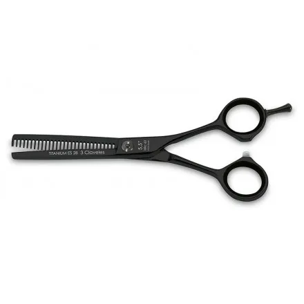 [38001] TIJERA PELUQUERIA TITANIUM ES 28 5,5" E - 3 CLAVELES