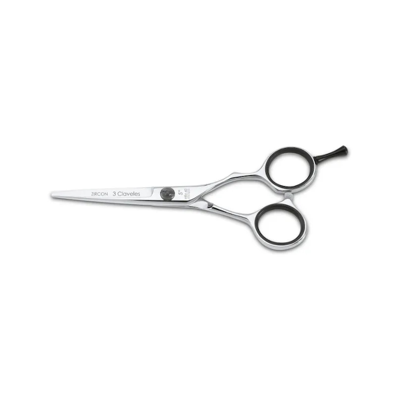 [38056] TIJERA PELUQUERO ZIRCON 5" - 3 CLAVELES