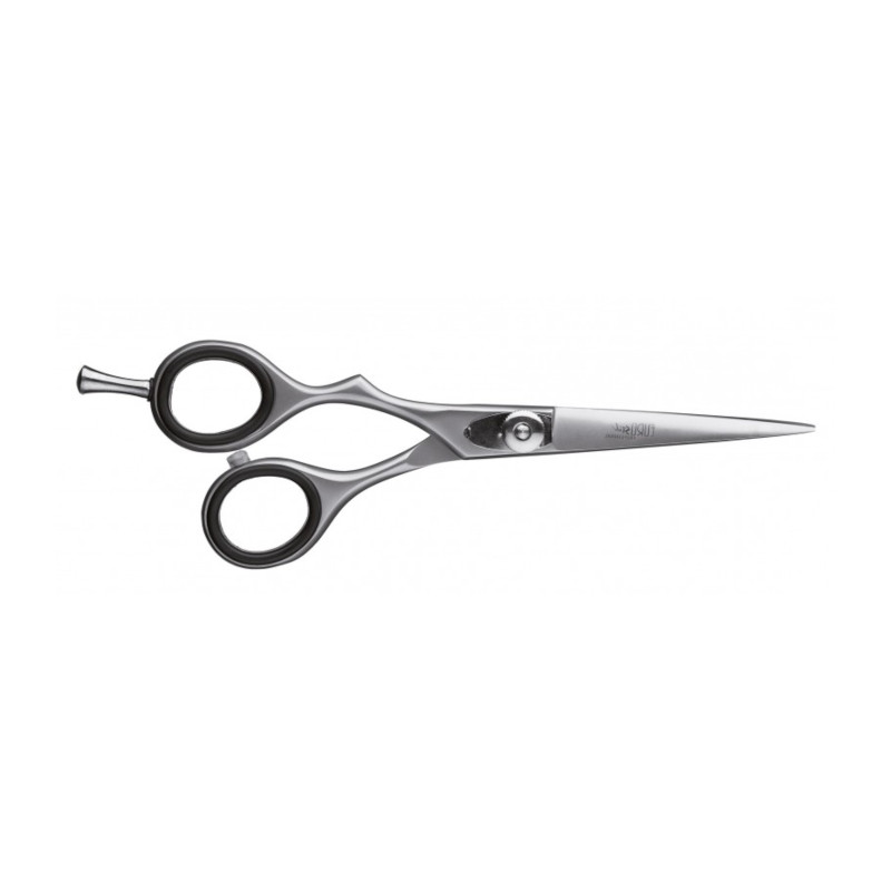 [04503] TIJERA ZURDOS CORTE 5,5 FILO NAVAJA PLATA MATE - EUROSTIL
