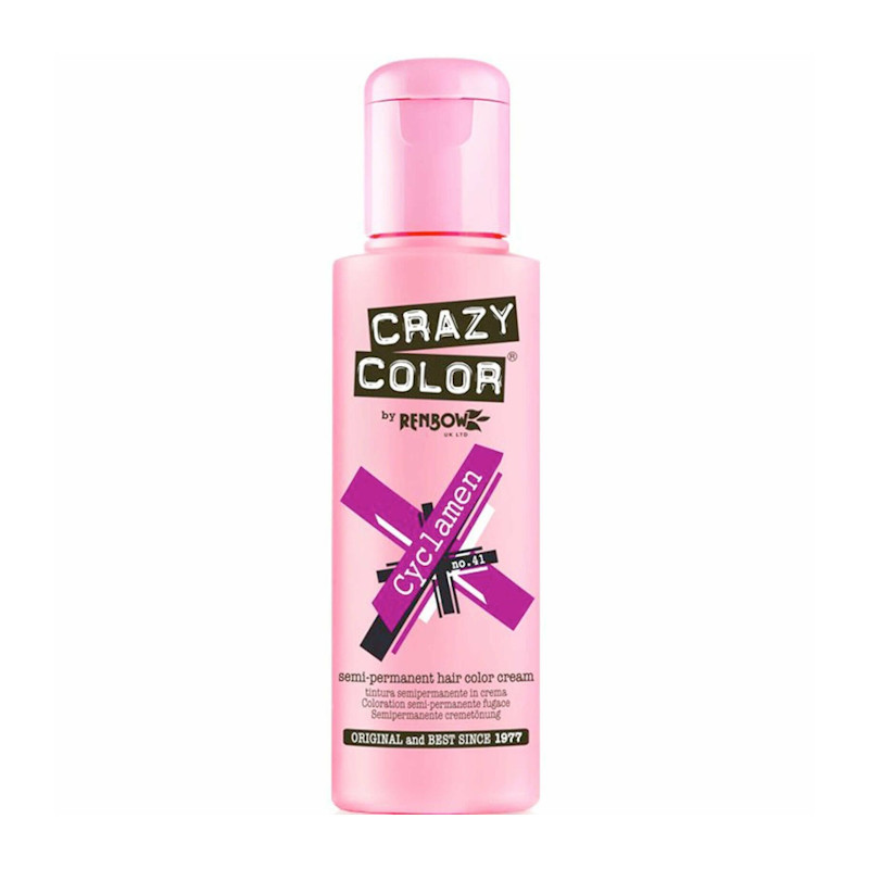 TINTE SEMIPERMANENTE Nº41 CYCLAMEN 100ml - CRAZY COLOR