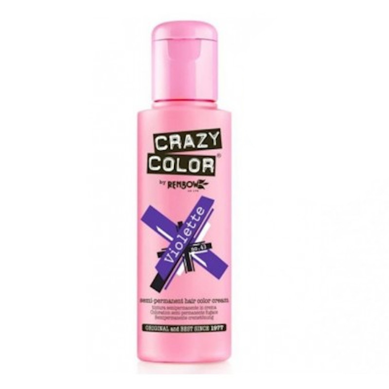 TINTE SEMIPERMANENTE Nº43 VIOLETTE 100ml - CRAZY COLOR