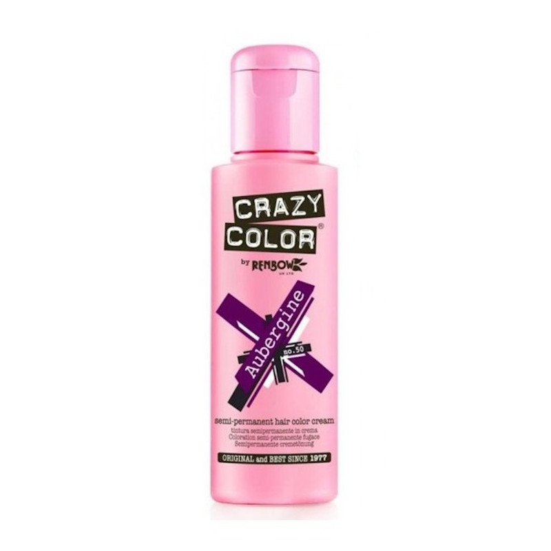 [CC002240 12381] TINTE SEMIPERMANENTE Nº50 AUBERGINE 100ml - CRAZY COLOR