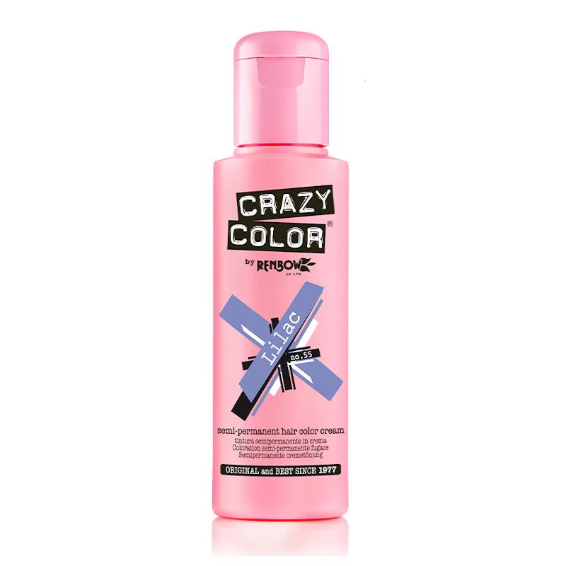 TINTE SEMIPERMANENTE Nº55 LILAC 100ml - CRAZY COLOR