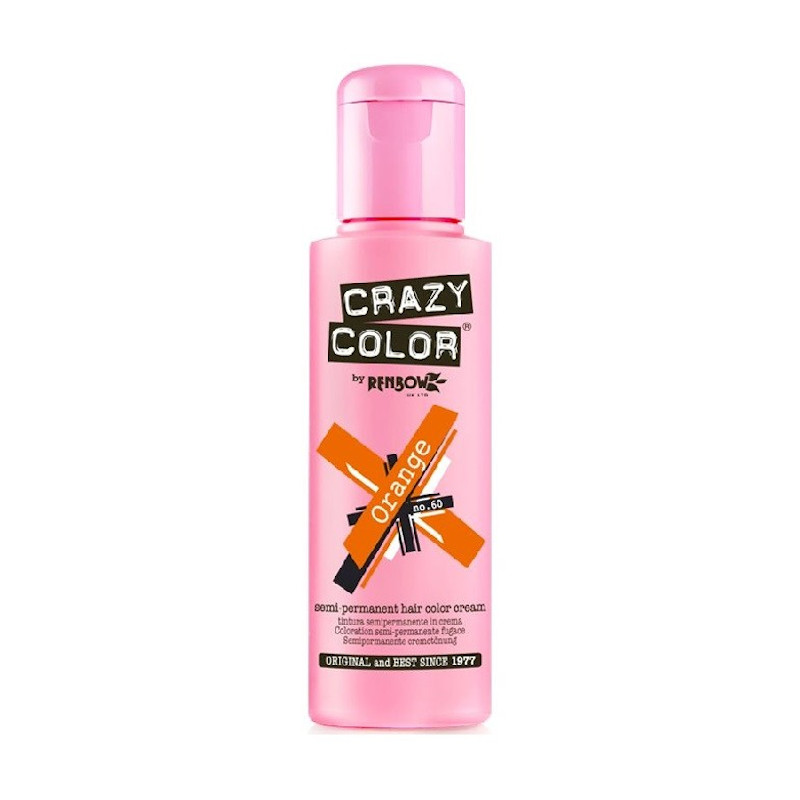 TINTE SEMIPERMANENTE Nº60 ORANGE 100ml - CRAZY COLOR