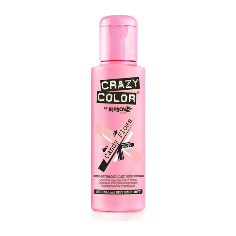 TINTE SEMIPERMANENTE Nº65 CANDY FLOSS 100ml - CRAZY COLOR