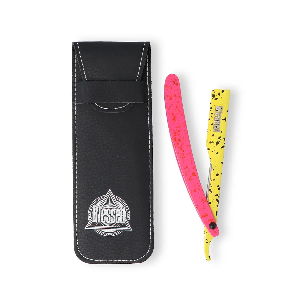 [09476] NAVAJA AFEITADO NEON AMARILLO+ROSA - BLESSED