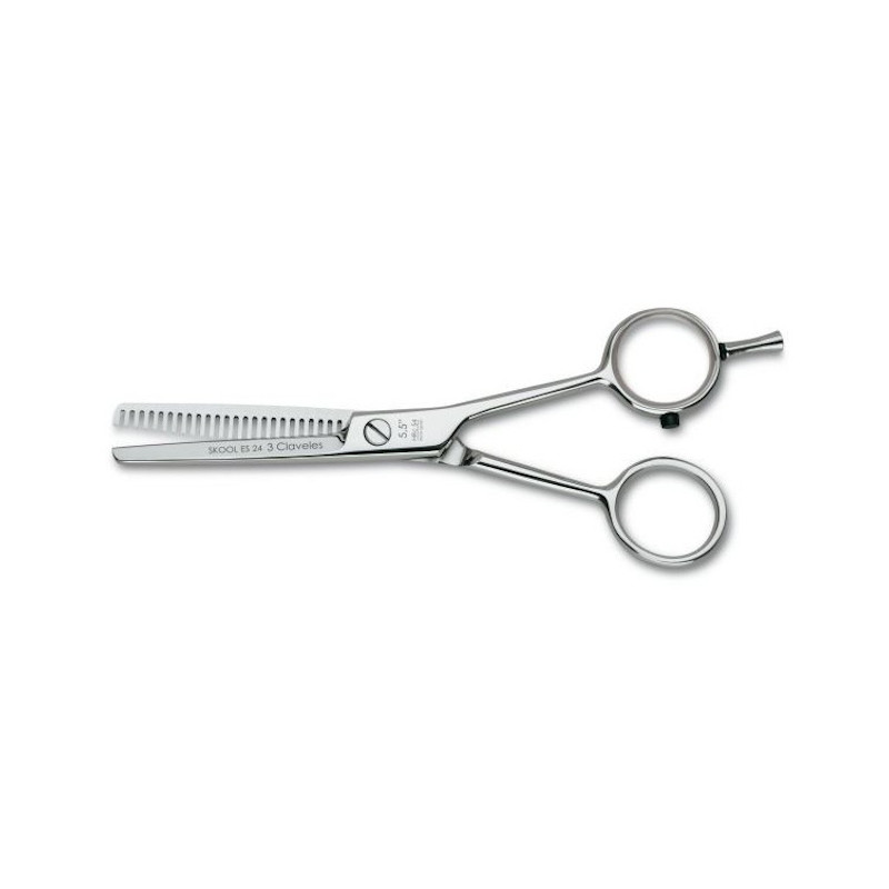 TIJERA PELUQUERO SKOOL 5,5" ES 24 D - 3 CLAVELES