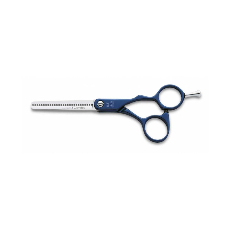 TIJERA DURALUMINIO AZUL ES 28 5.5" D - 3 CLAVELES