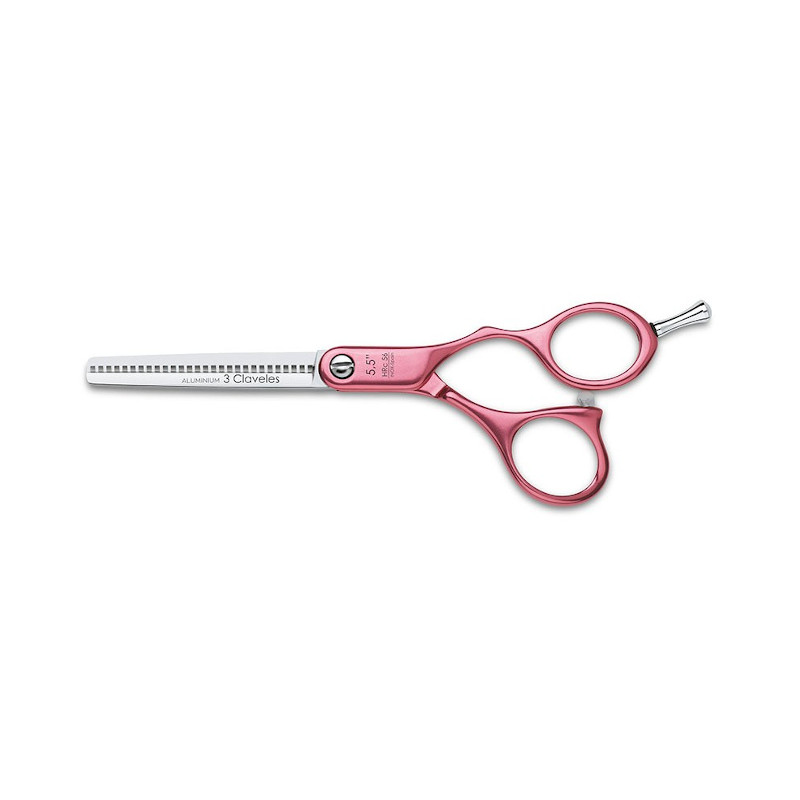 TIJERA DURALUMINIO ROSA ES 28 5.5" D - 3 CLAVELES