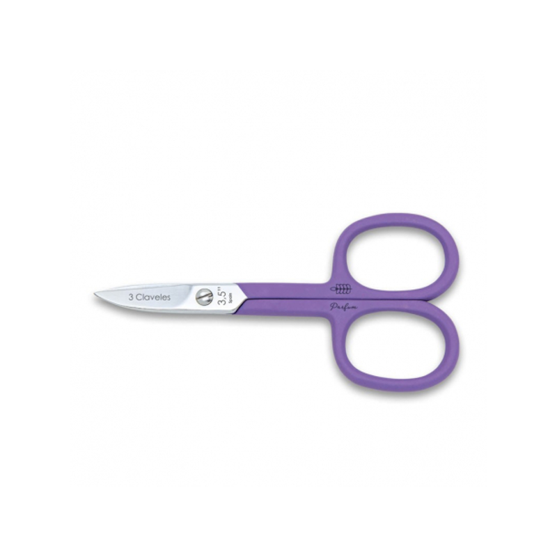 TIJERA UÑAS CURVA PARFUM LAVANDA - 3 CLAVELES