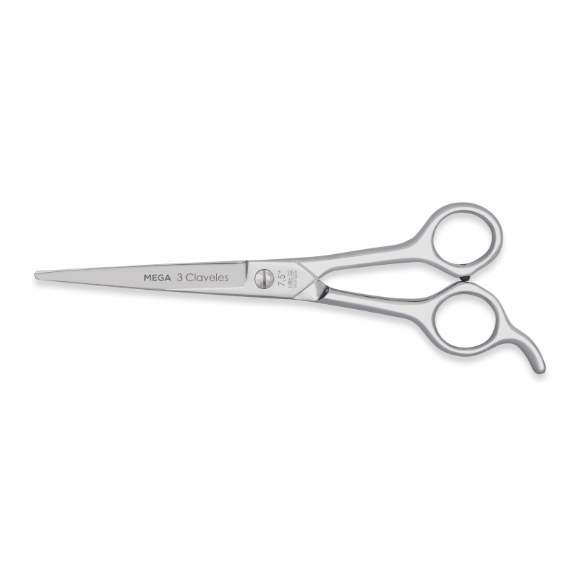 TIJERA PELUQ MEGA 7.5" D - 3 CLAVELES