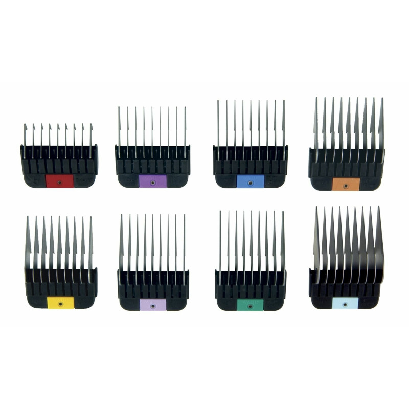 PACK 8 PEINES METÁLICOS REGULABLES - WAHL