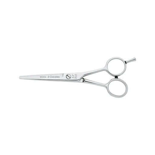 [38045] TIJERA PELUQUERO SKOOL 5,5" D - 3 CLAVELES